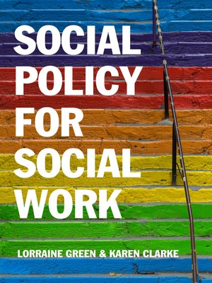cover image of Social Policy for Social Work